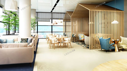 西丽大学城图书馆咖啡厅，新中式主调空间设计感